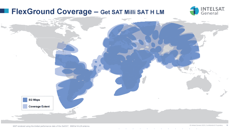Intelsat FlexGround Coverage Map